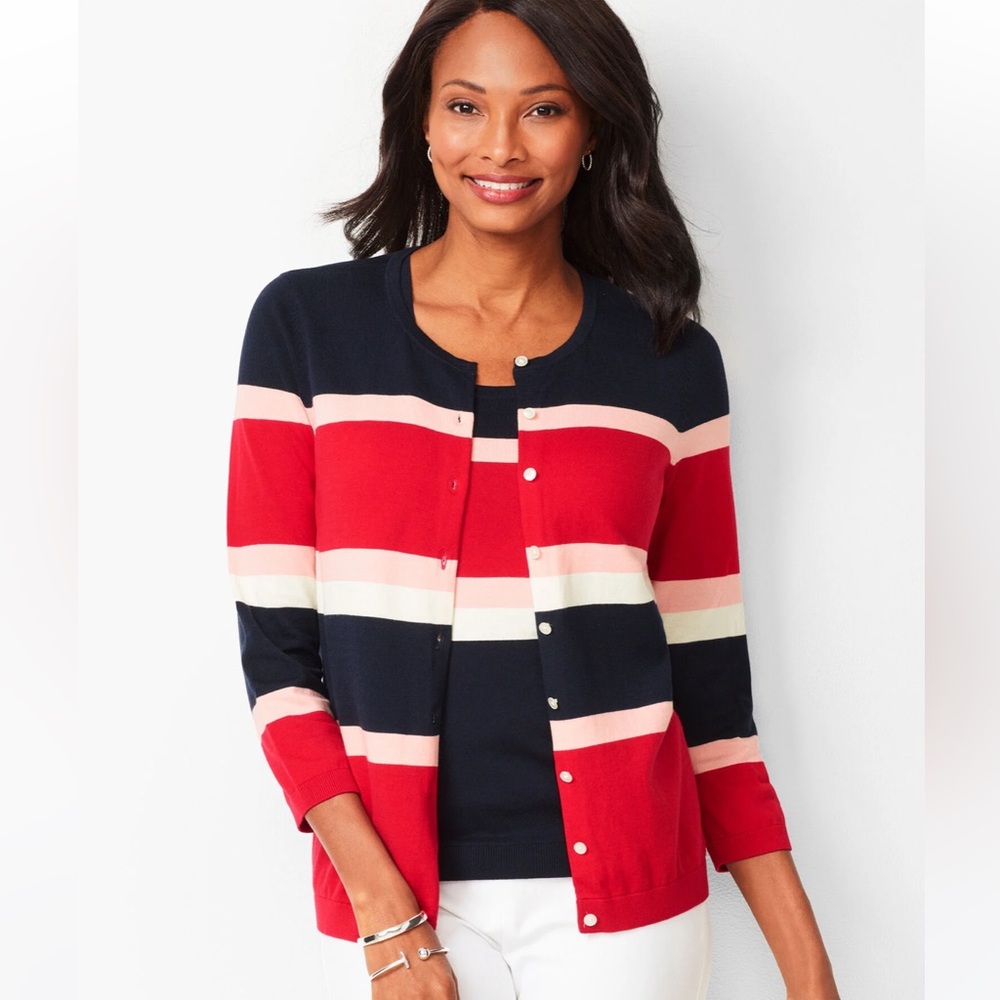 Talbots sweater set Three Quarter Sleeves Cardigan and Shell